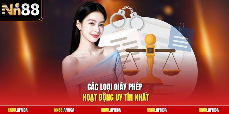 Các loại giấy phép hoạt động uy tín nhất