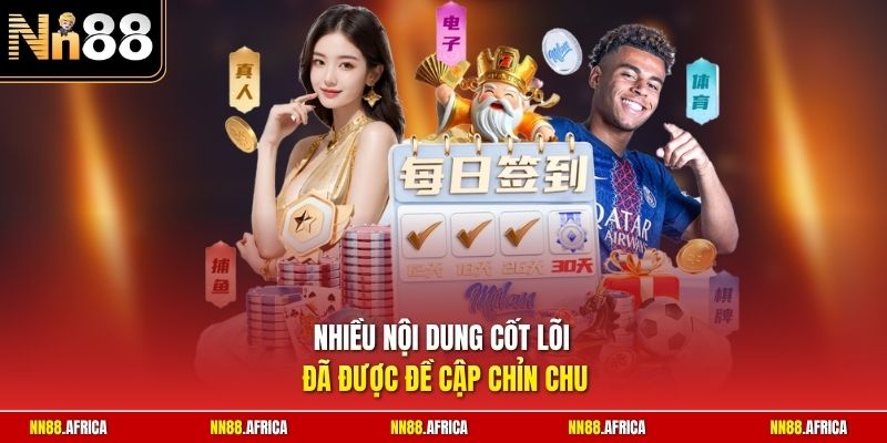 Nhiều nội dung cốt lõi đã được đề cập chỉn chu
