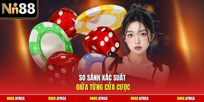 So sánh xác suất giữa từng cửa cược